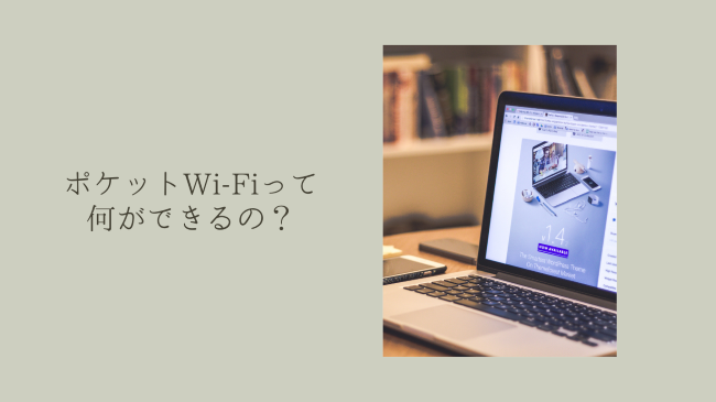 ポケットWi-Fiって何ができるの？